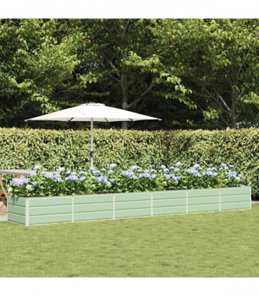 vidaXL Planter Green 480 x 80 x 45 cm Steel