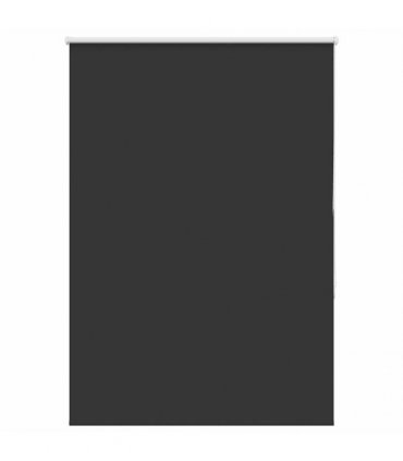 vidaXL Roller Blind Blackout Black 110x130 cm Fabric Width 105.7 cm Polyester