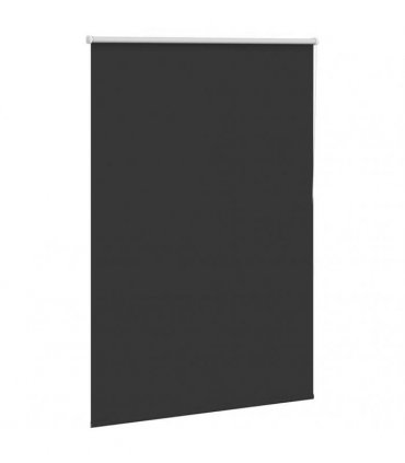 vidaXL Roller Blind Blackout Black 110x130 cm Fabric Width 105.7 cm Polyester