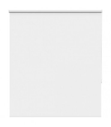 vidaXL Roller Blind Blackout White 130x130 cm Fabric Width 126.6 cm Polyester