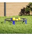 vidaXL Roundnet Set of 3 Balls and Extra Pump Ø90x20 cm