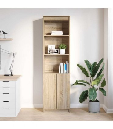 vidaXL Highboard Sonoma Oak 50x35x180 cm Engineered Wood