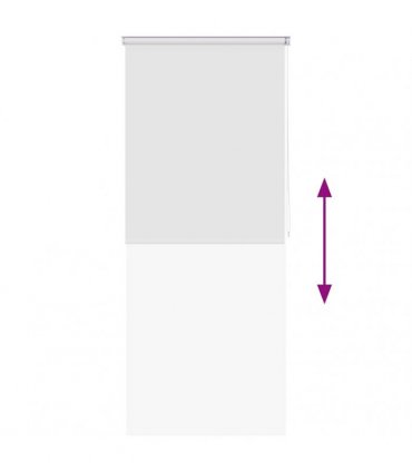 vidaXL Shower Roller Blind 80x240 cm White