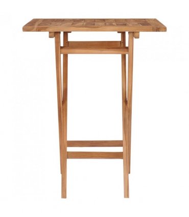 vidaXL Folding Garden Table 60x60x75 cm Solid Teak Wood