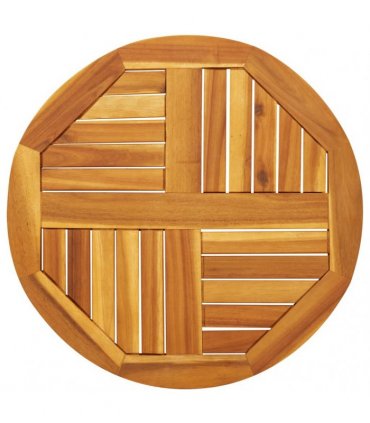 vidaXL Table Top Ø60x2 cm Round Solid Wood Acacia