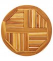 vidaXL Table Top Ø60x2 cm Round Solid Wood Acacia