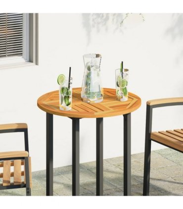 vidaXL Table Top Ø60x2 cm Round Solid Wood Acacia