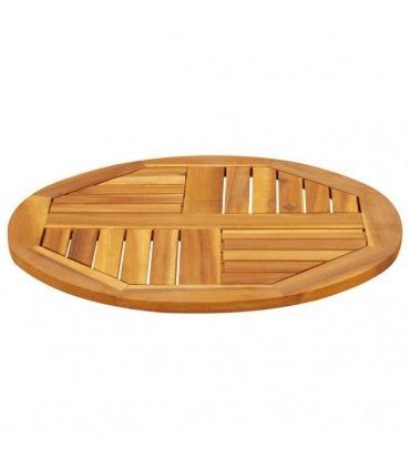 vidaXL Table Top Ø60x2 cm Round Solid Wood Acacia