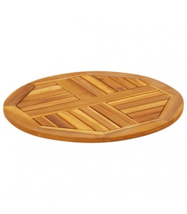 vidaXL Table Top Ø60x2 cm Round Solid Wood Acacia