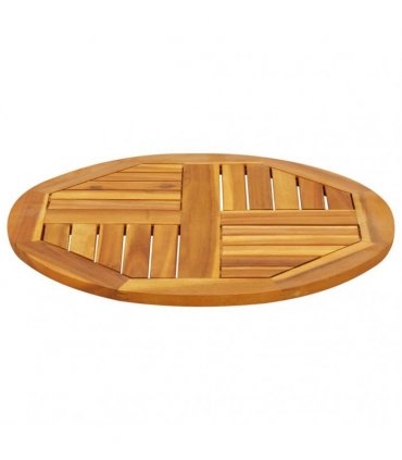 vidaXL Table Top Ø60x2 cm Round Solid Wood Acacia