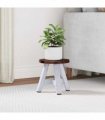 vidaXL Stool Natural 22 x 22 x 24 cm Mahogany Wood