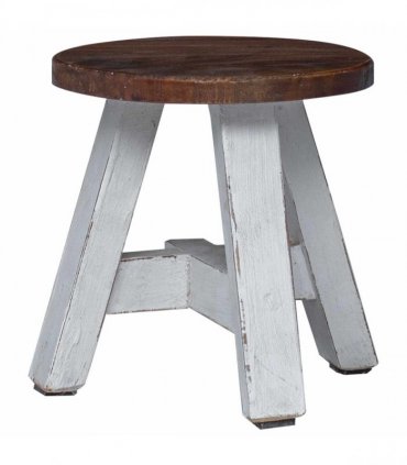 vidaXL Stool Natural 22 x 22 x 24 cm Mahogany Wood