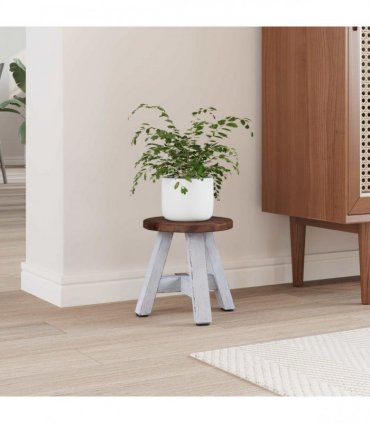 vidaXL Stool Natural 22 x 22 x 24 cm Mahogany Wood