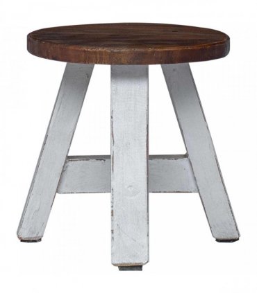 vidaXL Stool Natural 22 x 22 x 24 cm Mahogany Wood