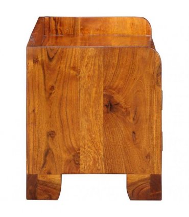 vidaXL Shoe Cabinet Multicolour 90 x 35 x 40 cm Solid Acacia Wood