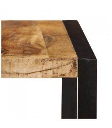 vidaXL Dining Table Solid Rough Mango Wood 180 cm