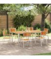 vidaXL Garden Chair 6 pcs Brown 56 x 54.5 x 87 cm Solid Acacia Wood
