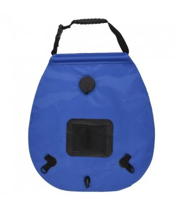 vidaXL Camping Shower Bag Blue 20 L PVC