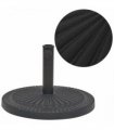 vidaXL Parasol Base Resin Round Black 29 kg