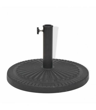 vidaXL Parasol Base Resin Round Black 29 kg