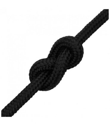 vidaXL Boat Rope Full Black 16 mm 50 m Polypropylene