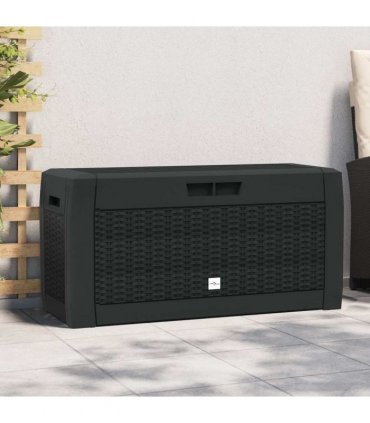vidaXL Garden Storage Box Anthracite 119x48x60 cm Polypropylene