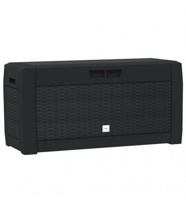 vidaXL Garden Storage Box Anthracite 119x48x60 cm Polypropylene