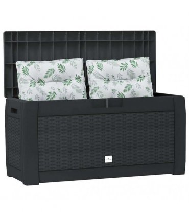 vidaXL Garden Storage Box Anthracite 119x48x60 cm Polypropylene