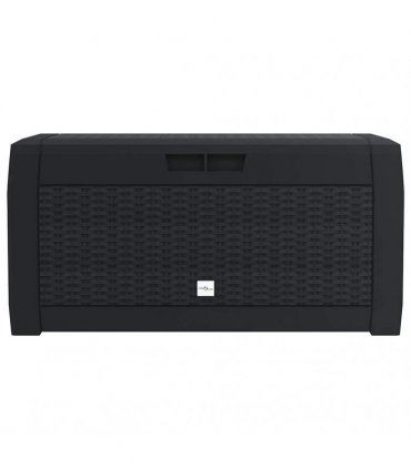 vidaXL Garden Storage Box Anthracite 119x48x60 cm Polypropylene