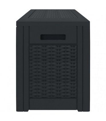 vidaXL Garden Storage Box Anthracite 119x48x60 cm Polypropylene