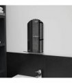 vidaXL Wall Mirror with Shelf 20x40 cm Tempered Glass