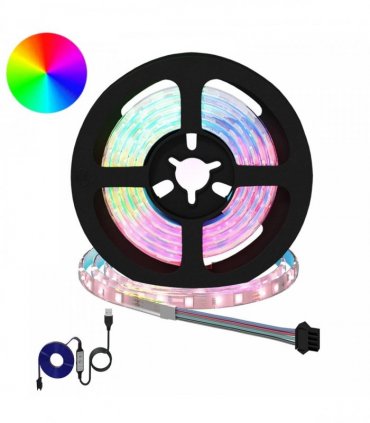 vidaXL LED Strip 2 pcs Black and Transparent 900 mm Copper and Plastic