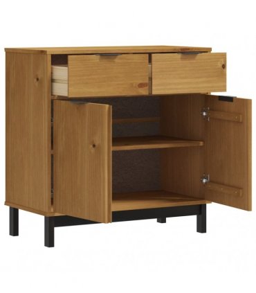vidaXL Sideboard FLAM 80x40x80 cm Solid Wood Pine