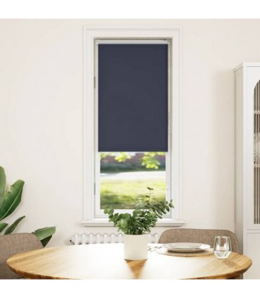 vidaXL Roller Blind Blackout Marine 45x130 cm Fabric Width 40.7 cm Polyester