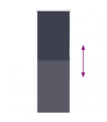 vidaXL Roller Blind Blackout Marine 45x130 cm Fabric Width 40.7 cm Polyester