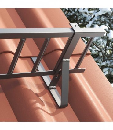 vidaXL Snow Guard Support Anthracite 29.5 x 3 x 34.5 cm Steel
