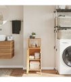 vidaXL Bathroom Cabinet with Shelf 36x33x87 cm Bamboo