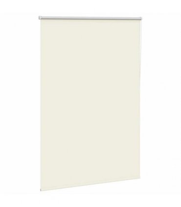 vidaXL Roller Blind Blackout Off White 100x130 cm Fabric Width 95.7 cm Polyester