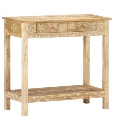 vidaXL Console Table 80x35x74 cm Solid Mango Wood