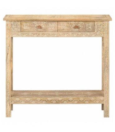 vidaXL Console Table 80x35x74 cm Solid Mango Wood