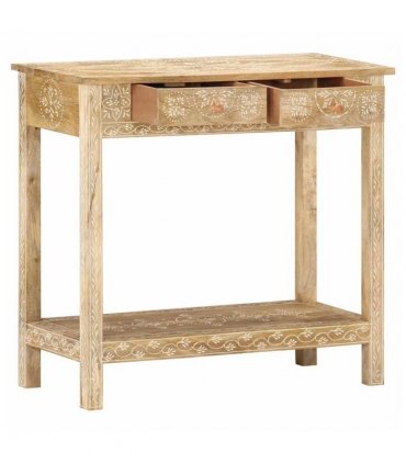 vidaXL Console Table 80x35x74 cm Solid Mango Wood