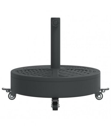 vidaXL Parasol Base with Wheels for Ø38 / 48 mm Poles 27 kg Round