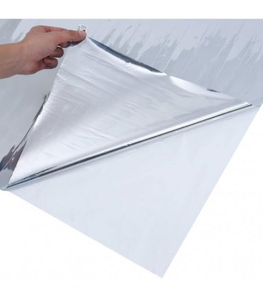vidaXL Solar Film Static Reflective Effect Silver 90x1000 cm PVC
