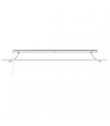 vidaXL Manual Retractable Awning Brown 300x250 cm