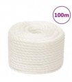 vidaXL Work Rope White 12 mm 100 m Polypropylene