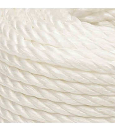 vidaXL Work Rope White 12 mm 100 m Polypropylene