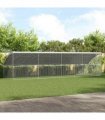 vidaXL Chicken Cage 4 pcs Silver 800 x 200 x 200 cm Galvanised Steel