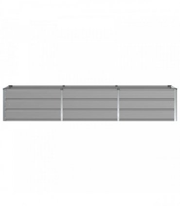 vidaXL Planter Light Grey 240 x 80 x 45 cm Steel