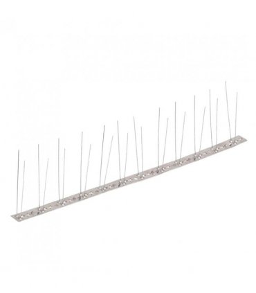 vidaXL 2-row Stainless Steel Bird & Pigeon Spikes Set of 6 3 m