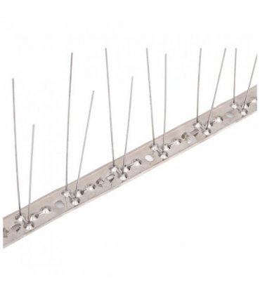 vidaXL 2-row Stainless Steel Bird & Pigeon Spikes Set of 6 3 m